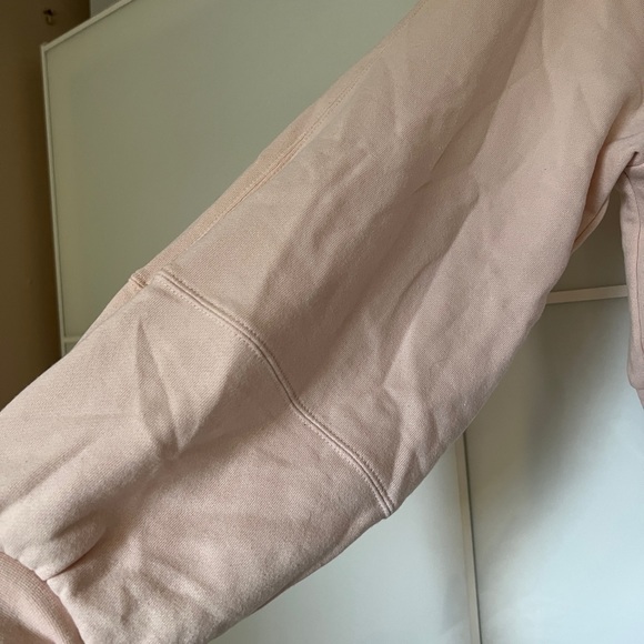 Oak and fort baby pink cropped fleece sweater with balloon sleeves size M - Picture 4 of 4